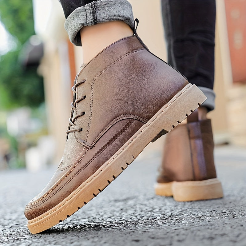 Men's Combat Boots Durable Non Slip Ankle Boots