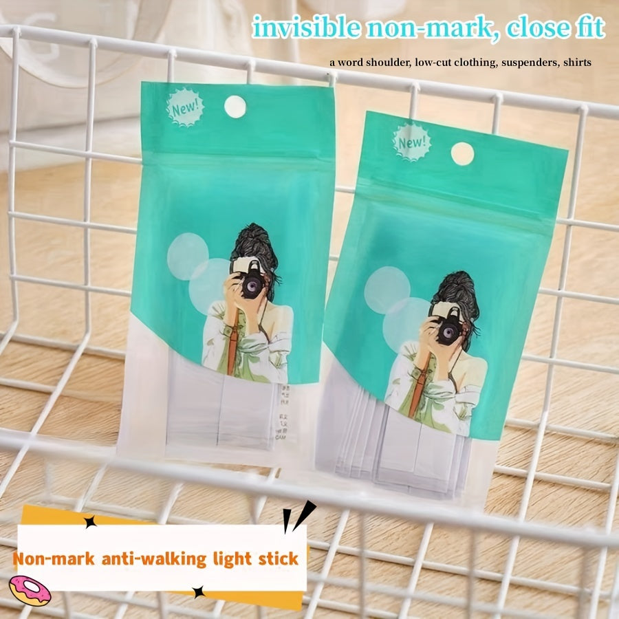 36 Pcs Anti-slip Invisible Stickers for Women's Shirt Neck and Lingerie