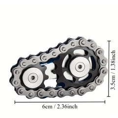 Metal Chain Toothed Metal Fingertip Gyroscope Sensory Toy