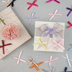 40pcs Mixed Mini Bow Ribbon Bow for Party Decoration DIY