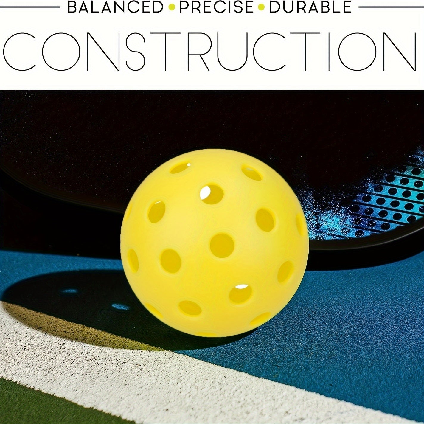 3pcs Pickleballs Balls 40 Holes Pickleball Approved