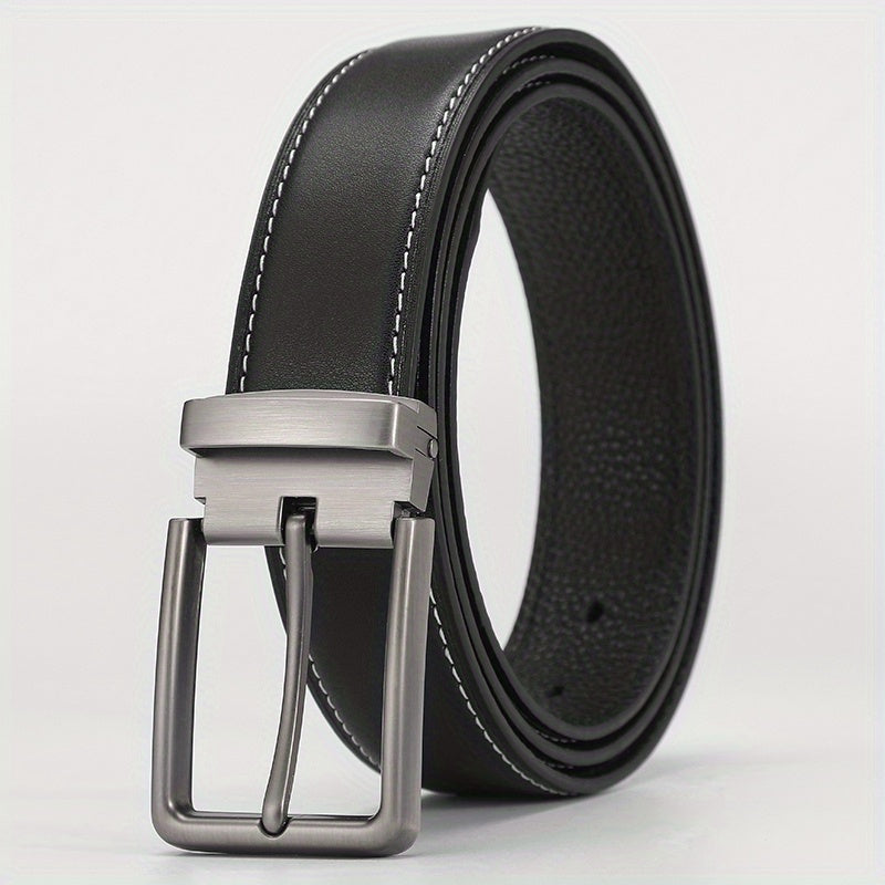 Men's Leather Needle Buckle Belts For Business And Leisure