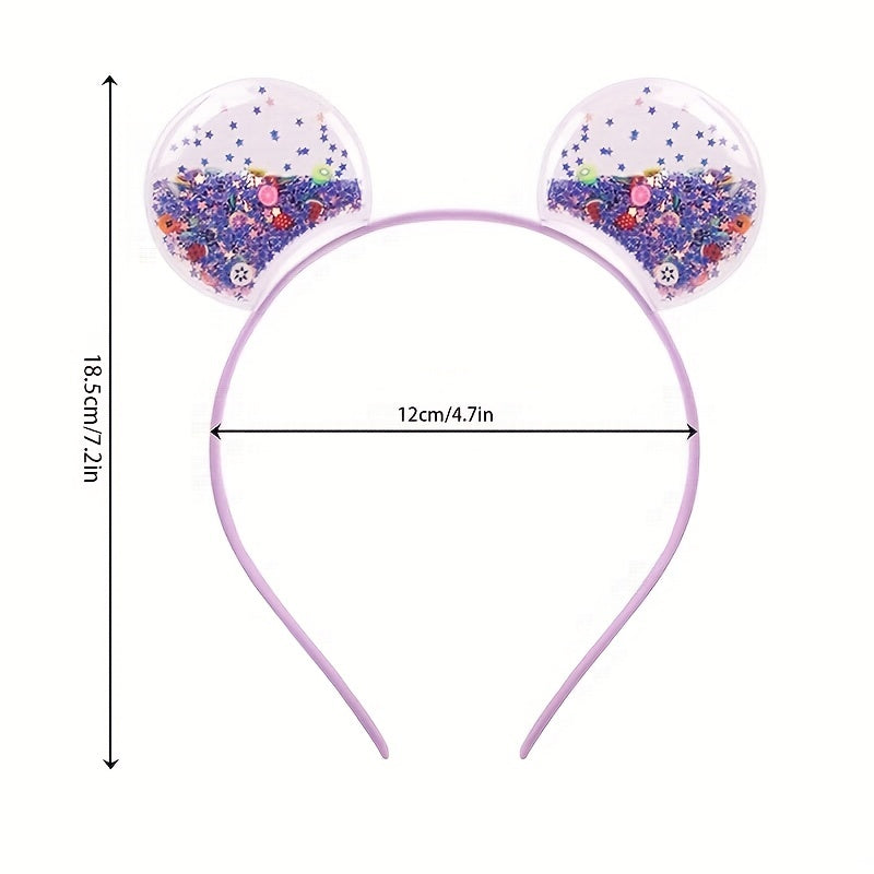 Quicksand Cat Ears Headband Set for Girls and Women