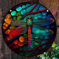 Dragonfly Dye Sun Catcher Hanging Window Christmas Gift Home Decor