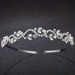Rhinestone Crown Headband Baroque Bridal Wedding Hair Accessory