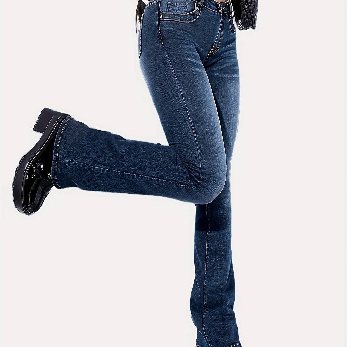 High Rise Wide-Leg Flare Jeans Y2K Women's Denim