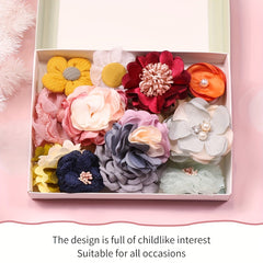 15pcs Chiffon Flower Hairpin Hair Accessories Girls Birthday Gift
