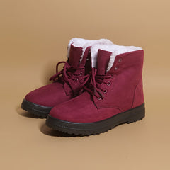 Women's Winter Fleece Lined Snow Boots, Warm and Anti-Slip