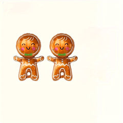 Christmas Gingerbread Balloon Set - 3pcs Foil Balloons