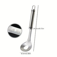 Stainless Steel Meatball Spoon Non Stick Maker with Wood Handle