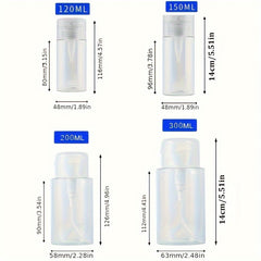 150ml 5oz Pump Dispenser Makeup Remover Bottle Facial Toner Lotion Organizer