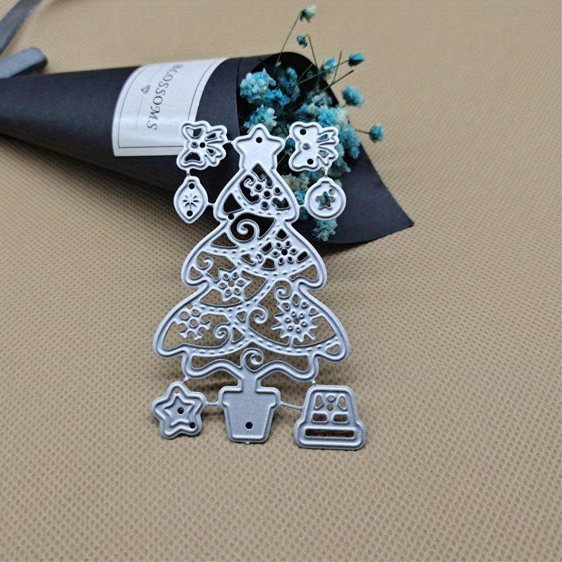 1pc Christmas Tree Metal Cutting Die for Scrapbooking Card Making Stencil