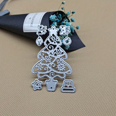 1pc Christmas Tree Metal Cutting Die for Scrapbooking Card Making Stencil