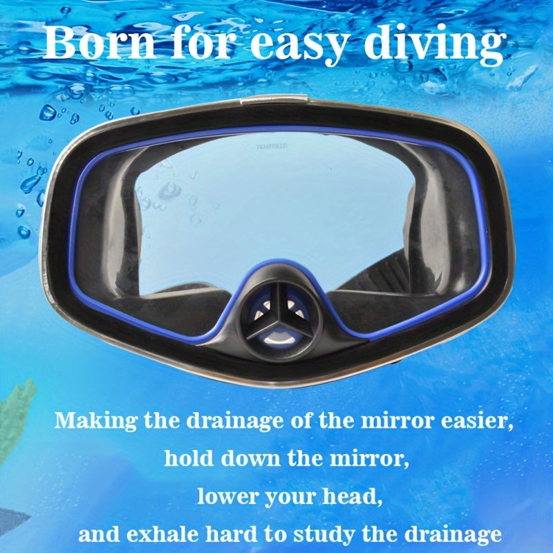 Adult Diving Mask Swimming Goggles Anti fog Snorkeling Equipment