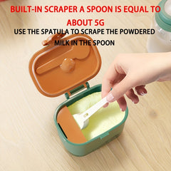 Portable Baby Formula Dispenser with Spoon and Level