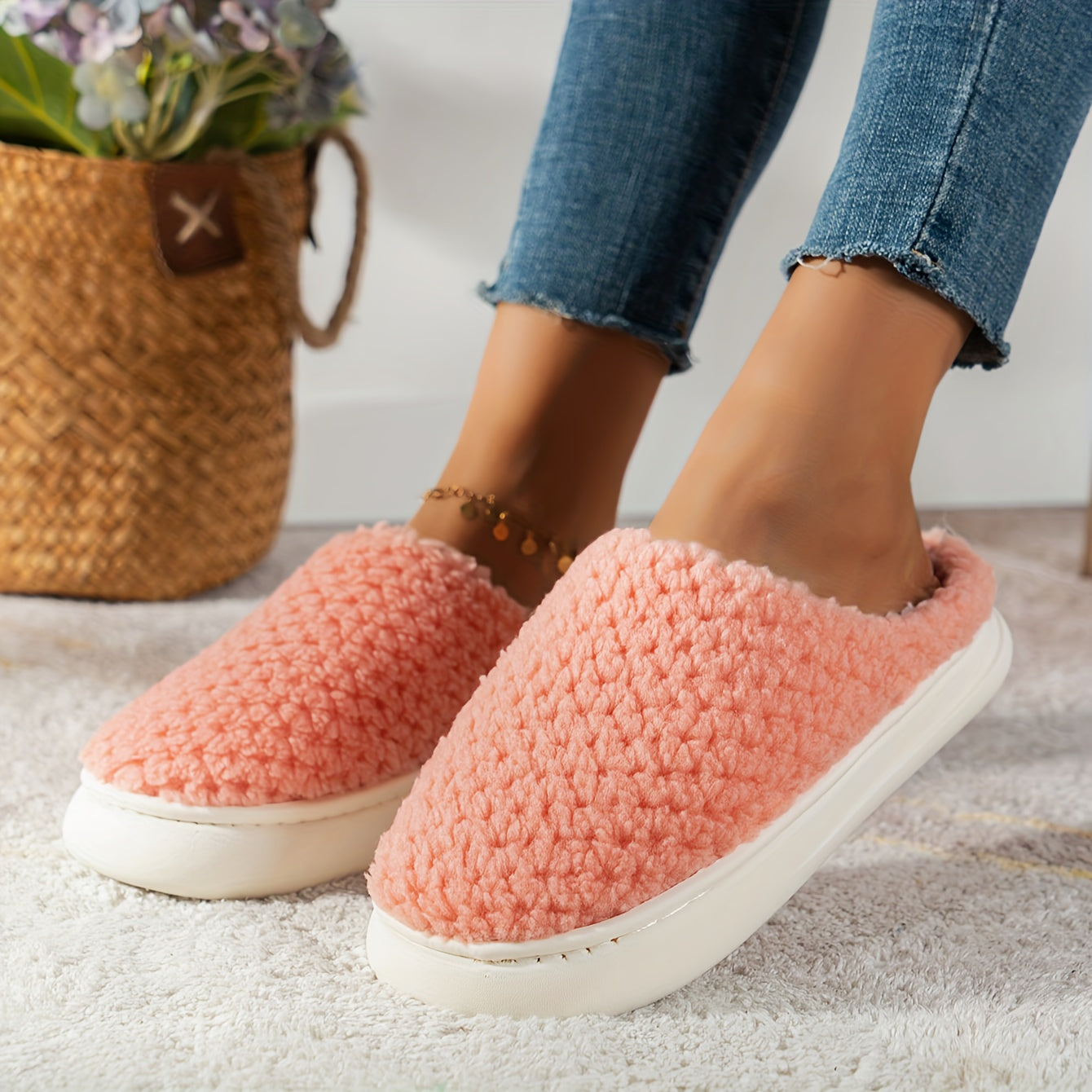 Women's Plush Lined Slip On Shoes