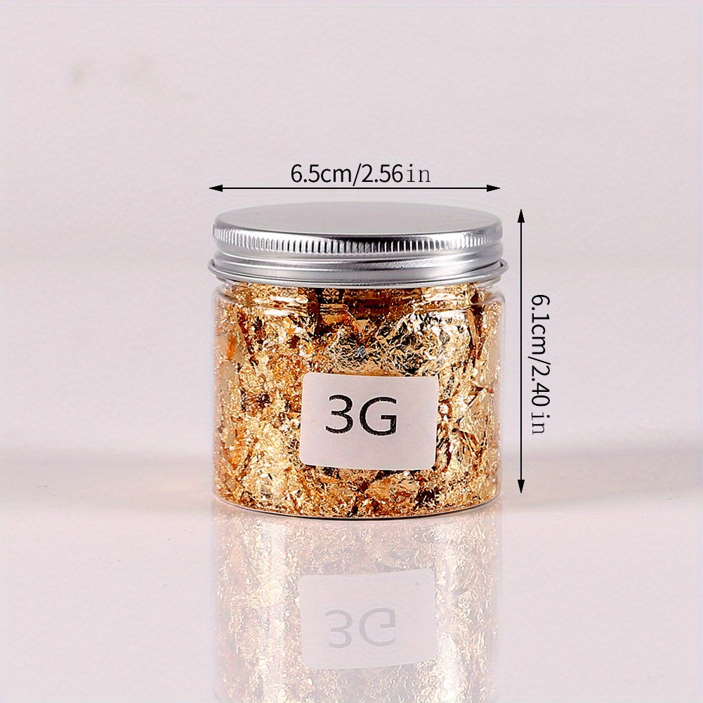 10g Resin Golden Foil Sheet for Nail Art & Crafts