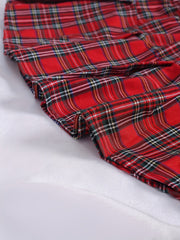Colorblock Plaid Skirt Seductive Mini Skirt Women's Sexy Lingerie