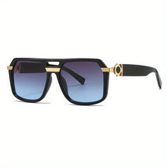 Square Frame Men's Sunglasses with Glasses Case