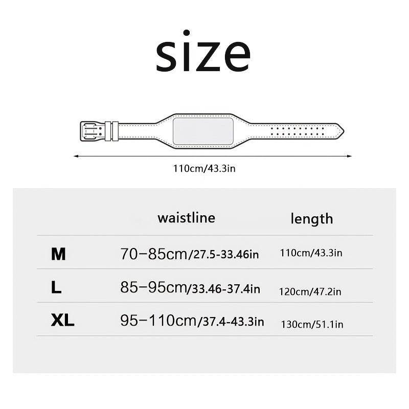 Heavy Duty PU Leather Weight Lifting Belt With Waist Support