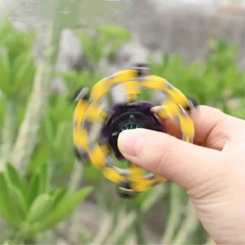 Fingertip Mechanical Gyroscope Deformation Chain DIY Toy