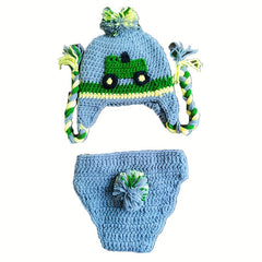 2pcs Cars Wool Set for Newborn Photography Props
