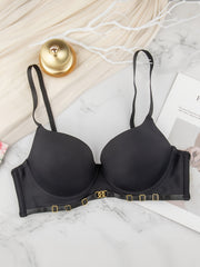 Solid T Shirt Bra Push Up Women's Lingerie