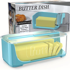 Butter Dish Butter Cutter Box With Transparent Cover Butter Keeper