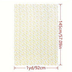 1yd Faux Cotton Fabric for DIY Pants Dress Quilts - Cut Size by Yard