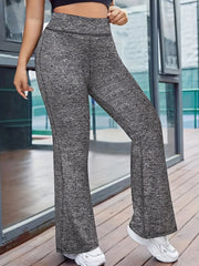 High Rise Flared Leg Sports Pants