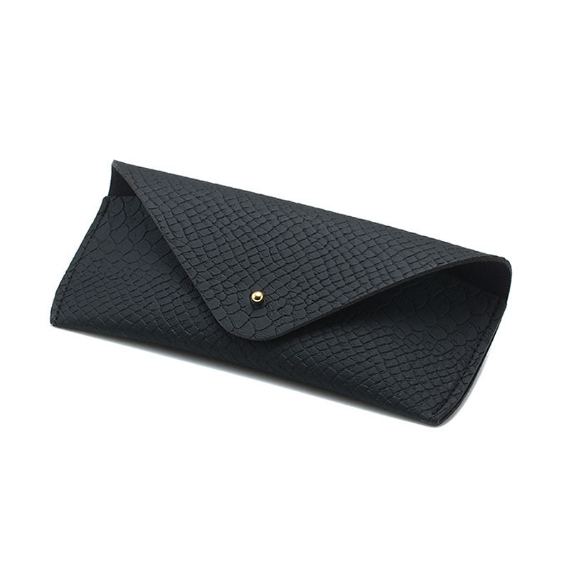 Embossed Leather Sunglasses Pouch Eyewear Case Storage Box