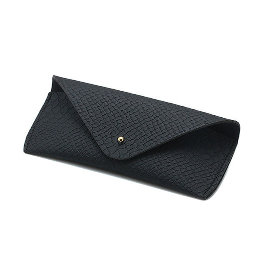 Embossed Leather Sunglasses Pouch Eyewear Case Storage Box