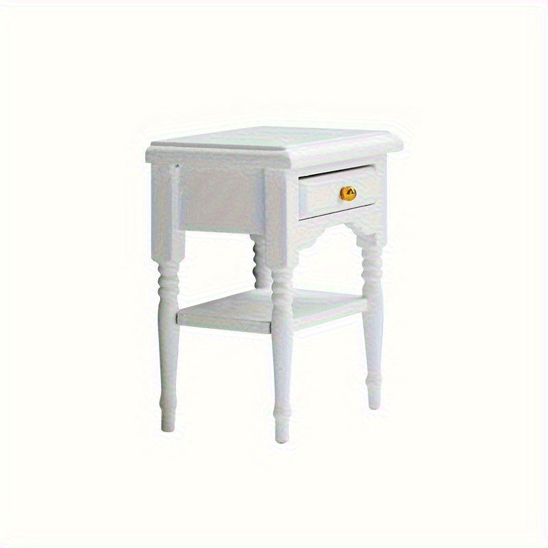 Mini Dollhouse Side Table with Drawer