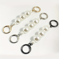 Faux Pearl Strap Extension Chain Handbag Accessories Shoulder Bag Extended Strap