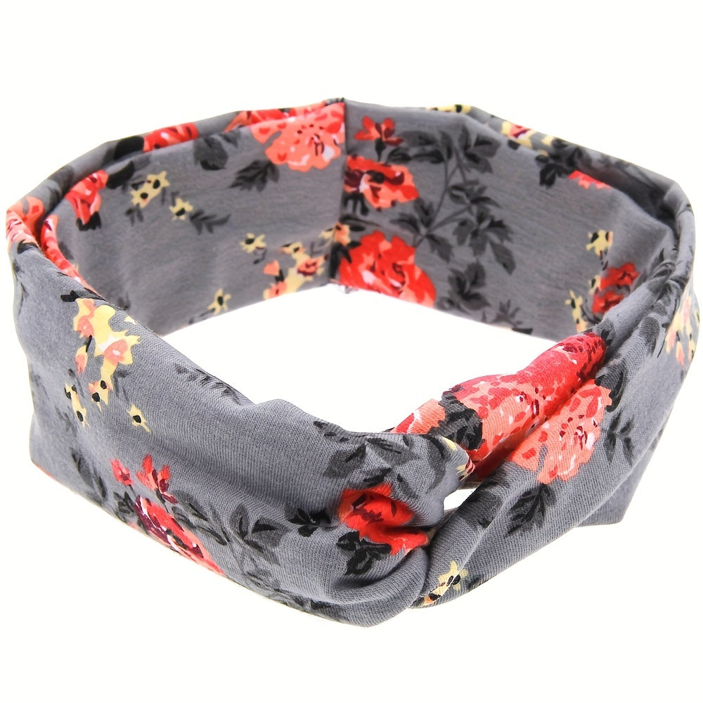 5pcs Soft Knotted Headband Bow Hairband for Girls Kids Baby