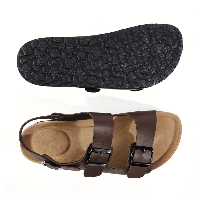 Men's Buckle Sandals Casual Non Slip Shoes Open Toe Shoes For Outdoor Beach