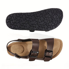 Men's Buckle Sandals Casual Non Slip Shoes Open Toe Shoes For Outdoor Beach
