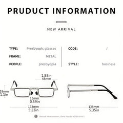 Foldable Light Blocking Reading Glasses Anti Eyestrain UV Presbyopia Glasses