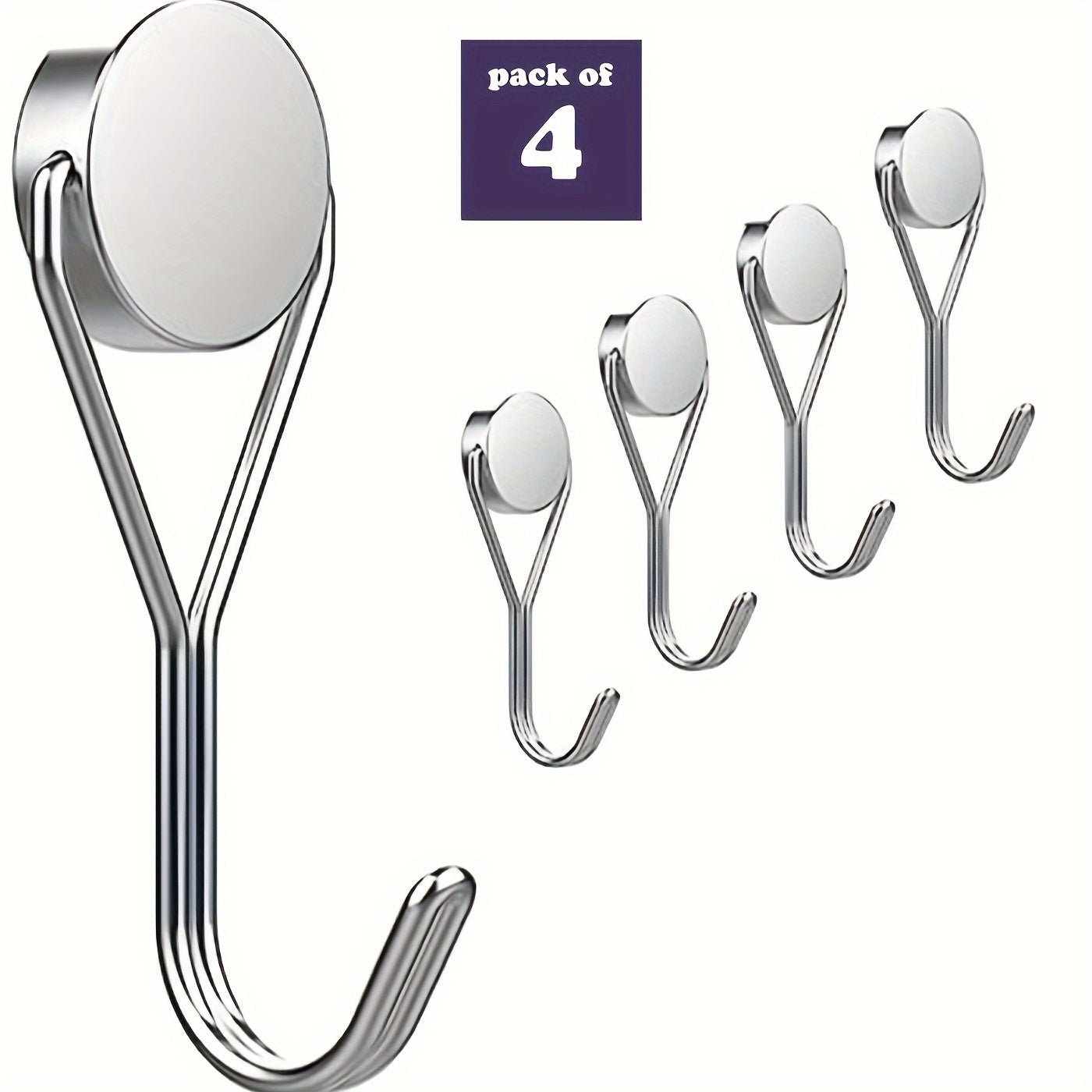 11pcs Magnetic Hooks 26Lbs Heavy Duty Neodymium Magnets Swivel Hook