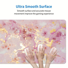 Marble Pattern Rubber Large Non Slip Mouse Pad for Office Home Computer Desk