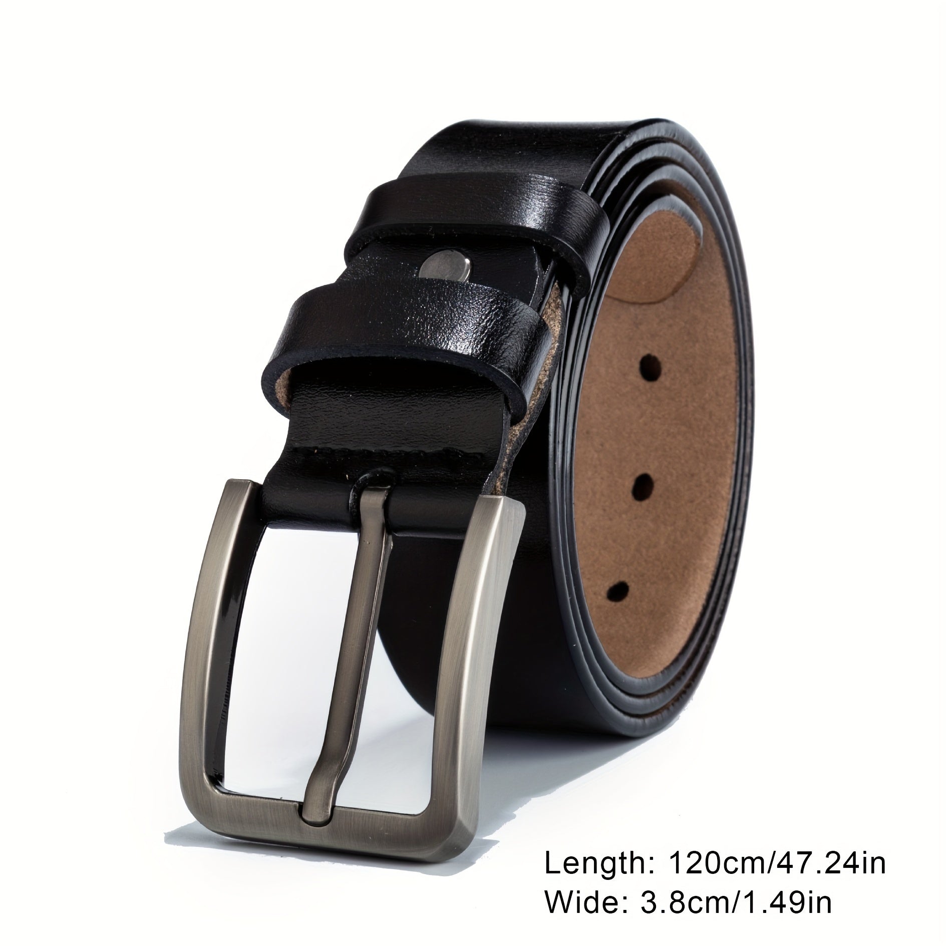 Men's Adjustable Leather Belt For Father Christmas Gift