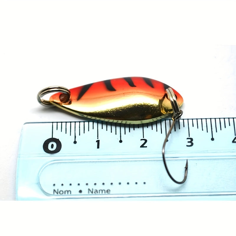 6pcs Single Hook Sequined Metal Fishing Spinner Bait for Grass Carp