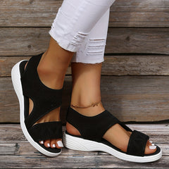 Women's Knitted Sports Sandals Comfortable Slip On Slingback Shoes