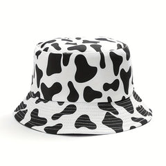 Cow Print Bucket Hat Double sided Basin Hat For Men And Women