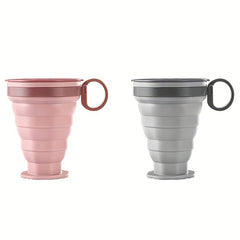 Portable Silicone Coffee Mug with Lid for Camping & Travel