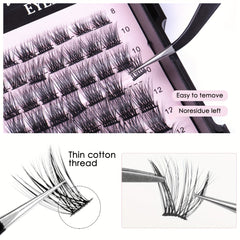 False Lash Extension Individual Cluster Lashes DIY Kit