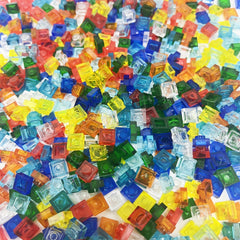 300pcs Colorful Transparent Building Blocks - Durable ABS Material