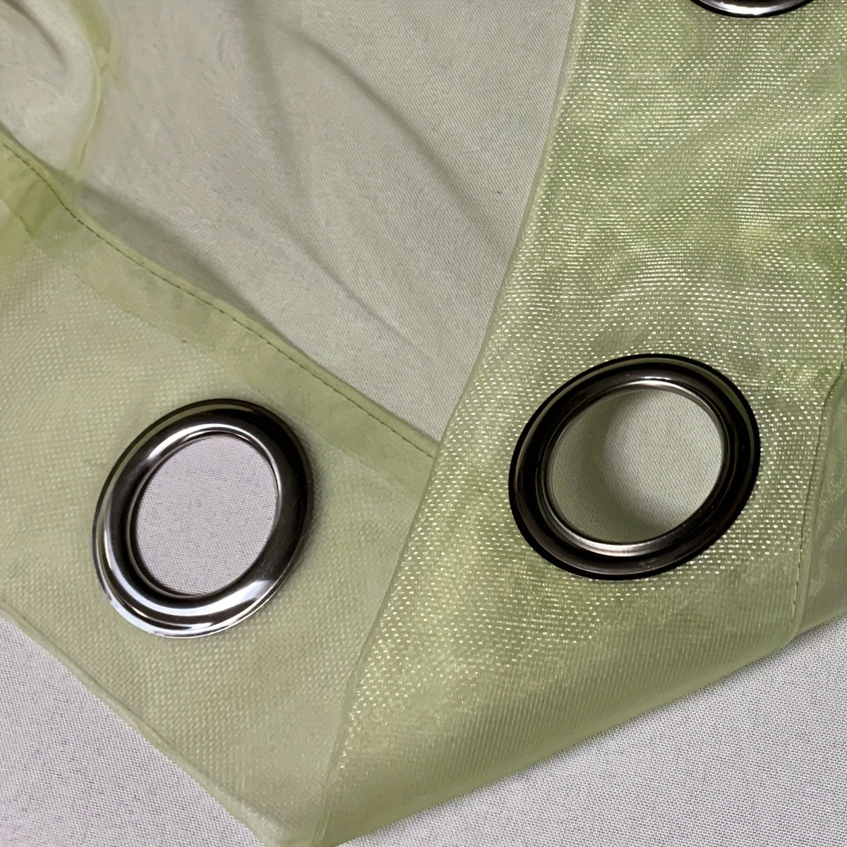 2 Panels Sheer Grommet Top Curtains for Home Decoration