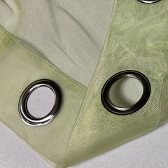 2 Panels Sheer Grommet Top Curtains for Home Decoration