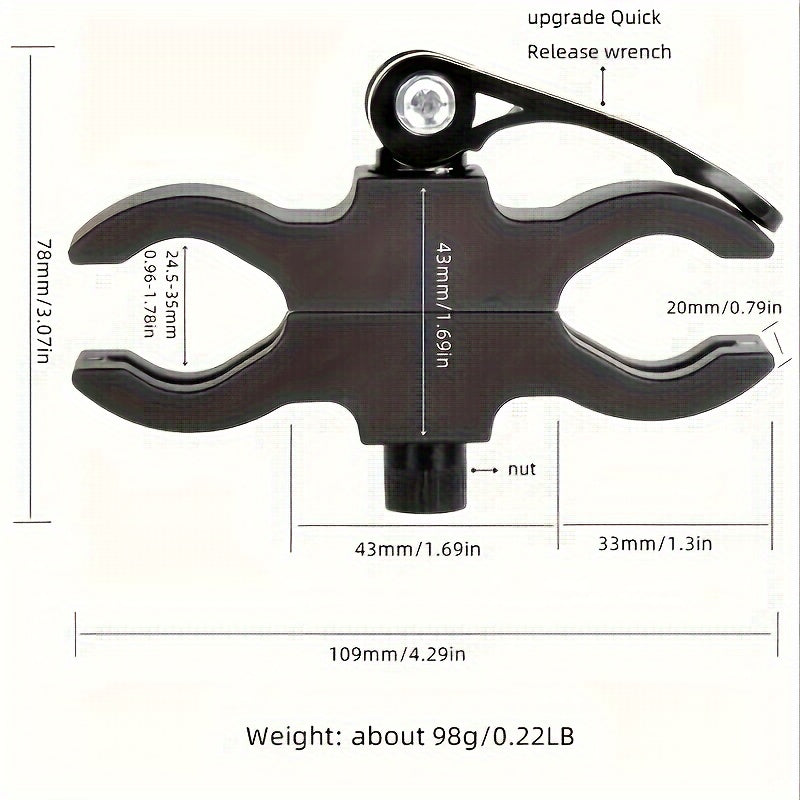 Bike Quick Mounting Bracket Flashlight Clamp